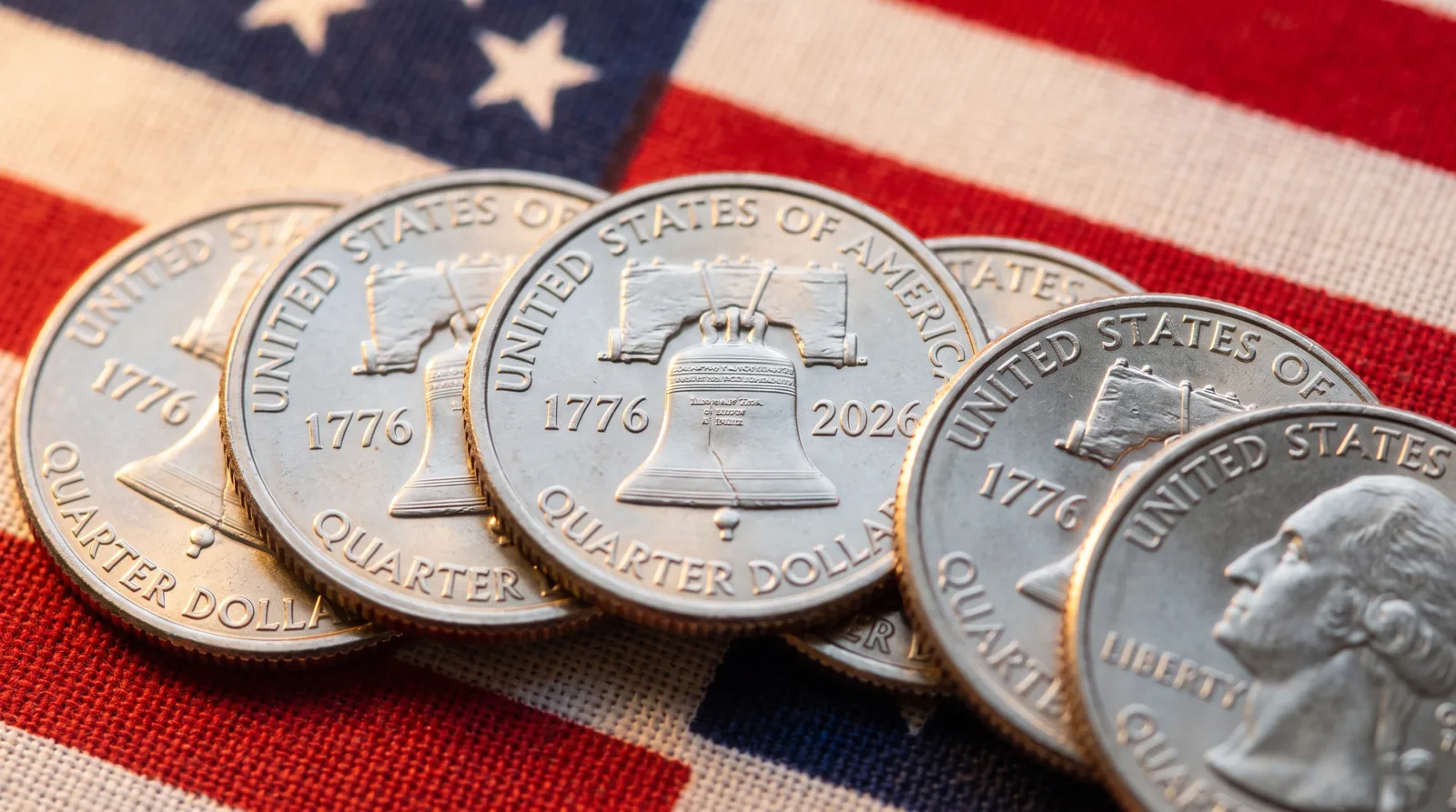 2026 Semiquincentennial quarters showing the 1776 to 2026 dual date