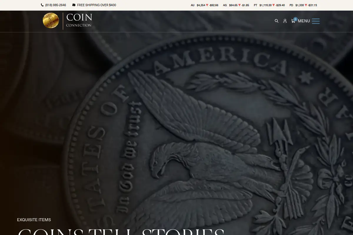 Coin Connection website