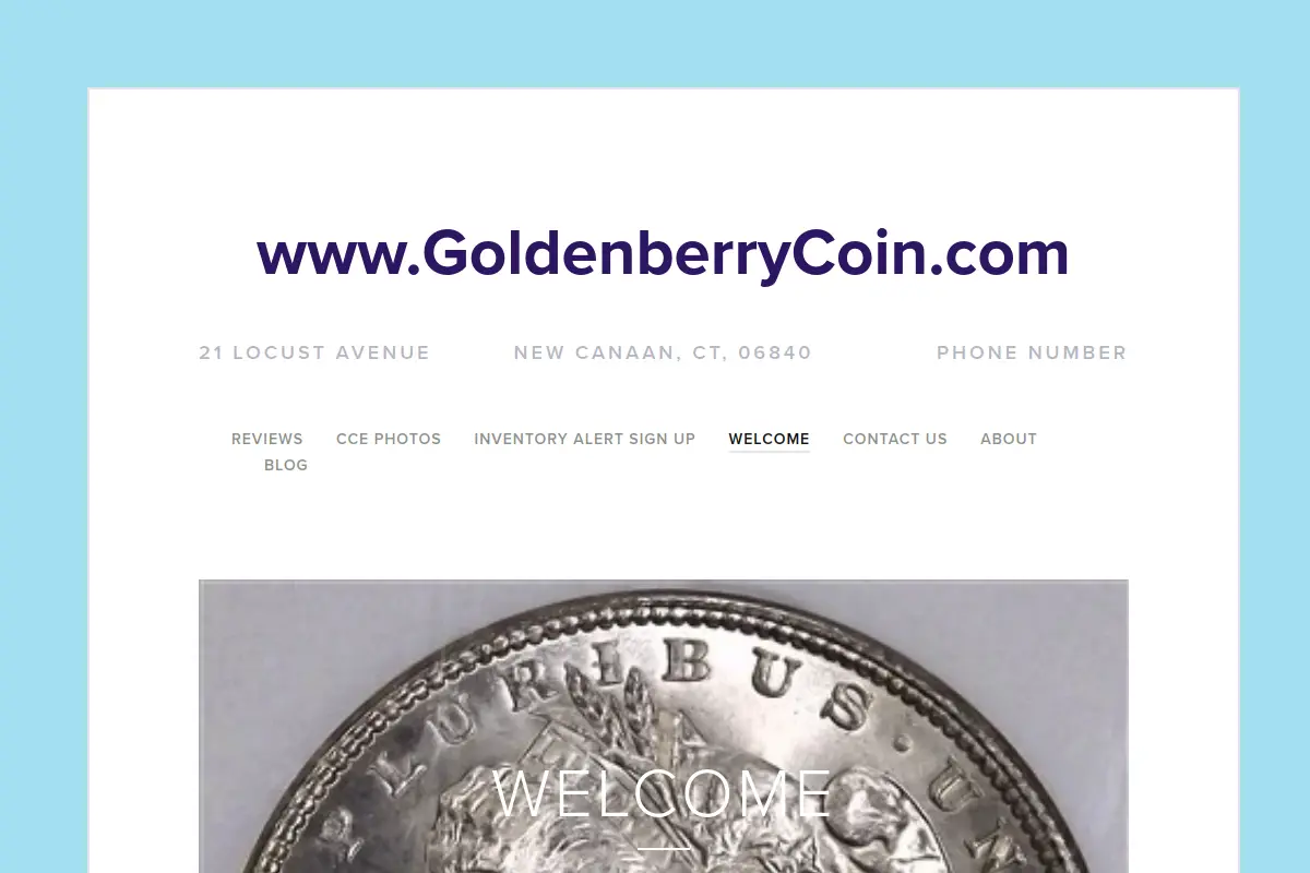 Goldenberry Coin website