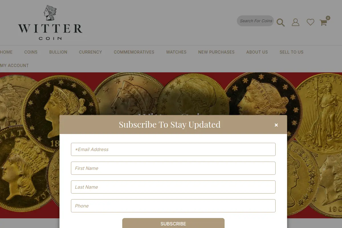 Witter Coin website